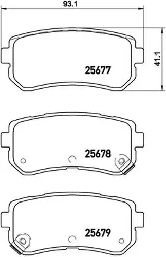 накладки BREMBO P 30 068