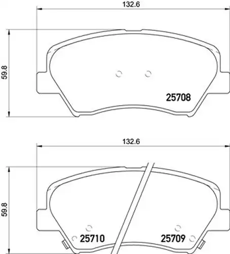 накладки BREMBO P 30 073