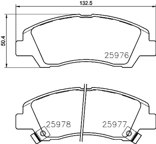 накладки BREMBO P 30 076