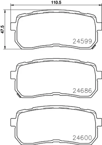 накладки BREMBO P 30 080