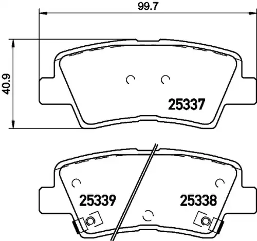 накладки BREMBO P 30 101