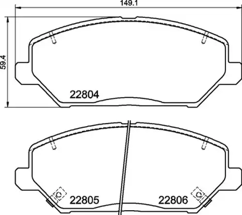 накладки BREMBO P 30 110