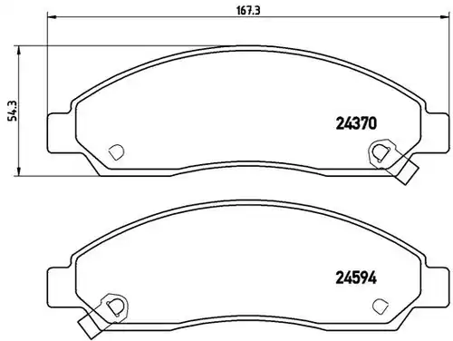 накладки BREMBO P 34 005