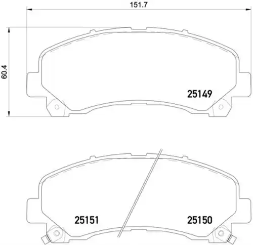 накладки BREMBO P 34 007