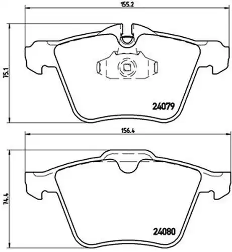 накладки BREMBO P 36 019