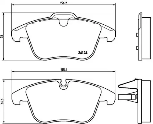 накладки BREMBO P 36 022