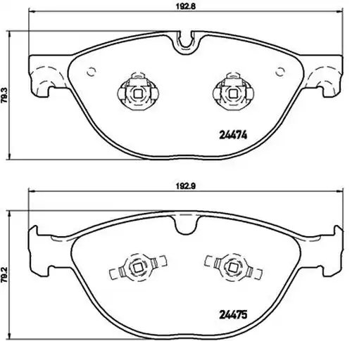 накладки BREMBO P 36 025