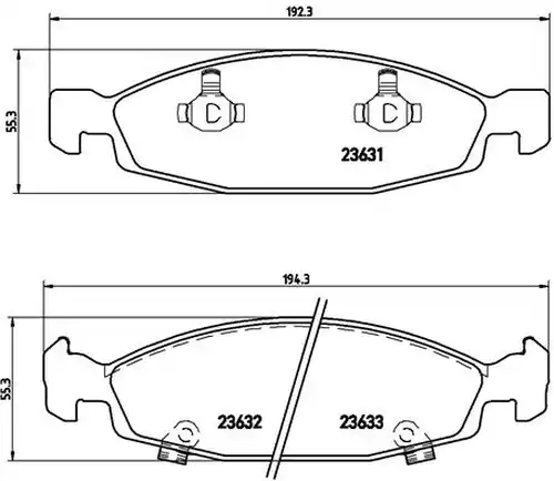 накладки BREMBO P 37 005