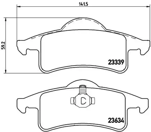 накладки BREMBO P 37 006