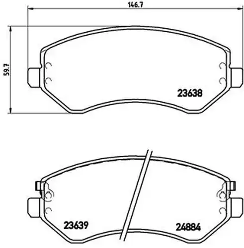 накладки BREMBO P 37 007