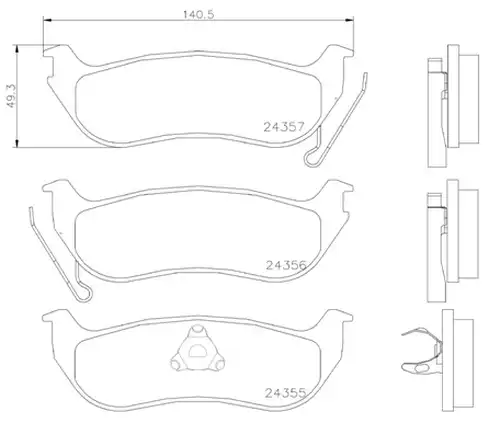 накладки BREMBO P 37 009