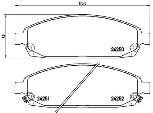 накладки BREMBO P 37 010