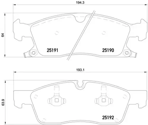 накладки BREMBO P 37 017