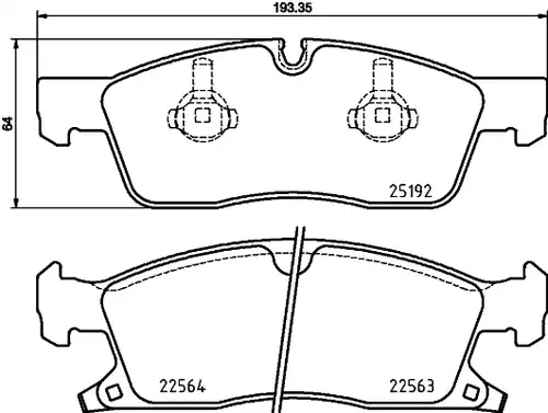 накладки BREMBO P 37 022