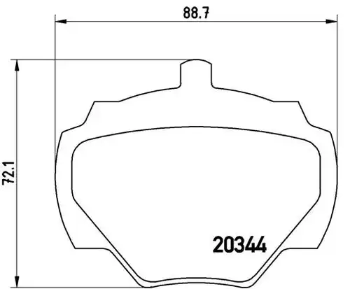 накладки BREMBO P 44 001