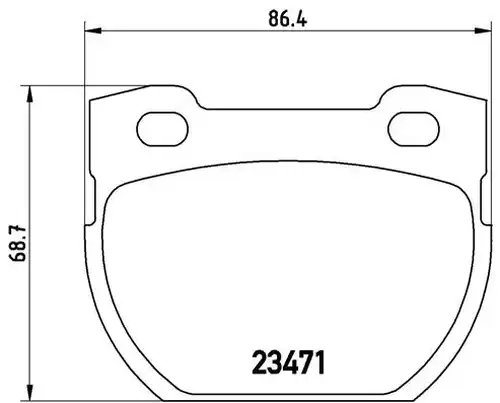 накладки BREMBO P 44 006