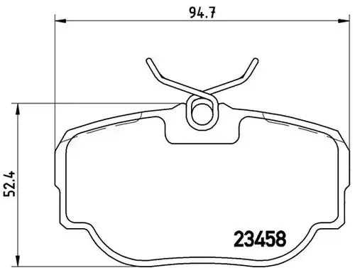 накладки BREMBO P 44 009