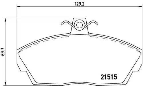 накладки BREMBO P 44 010