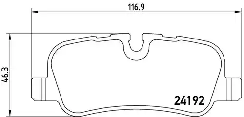 накладки BREMBO P 44 019