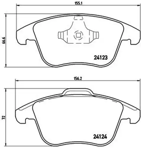 накладки BREMBO P 44 020