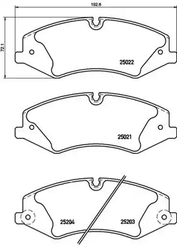 накладки BREMBO P 44 022