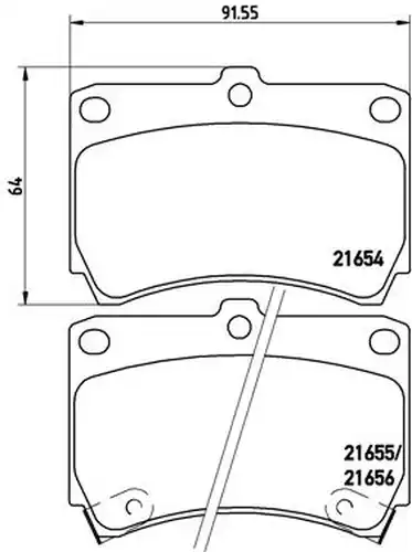 накладки BREMBO P 49 016