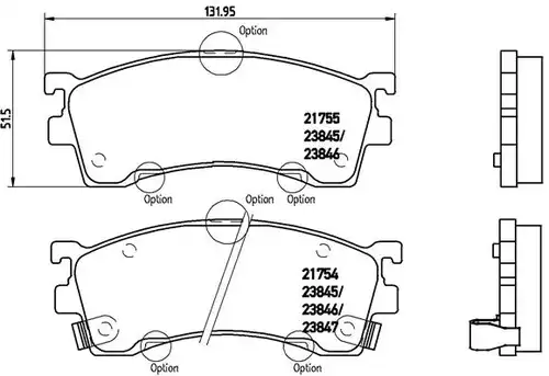 накладки BREMBO P 49 023