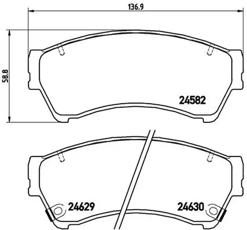 накладки BREMBO P 49 039