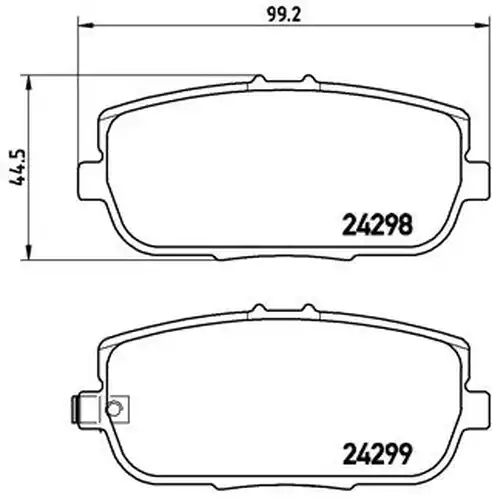 накладки BREMBO P 49 044