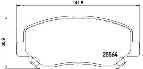 накладки BREMBO P 49 045