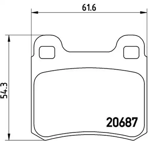 накладки BREMBO P 50 007