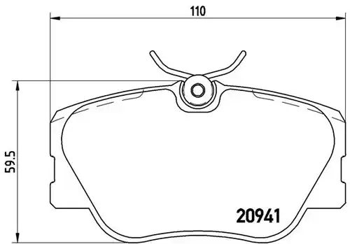 накладки BREMBO P 50 008