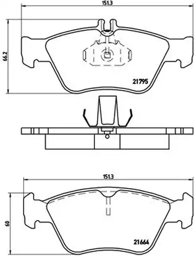 накладки BREMBO P 50 023