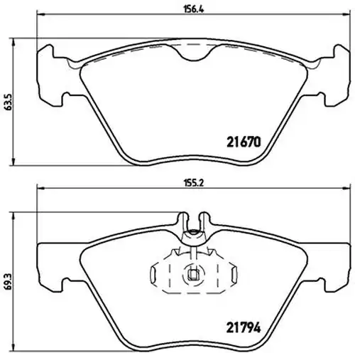 накладки BREMBO P 50 026