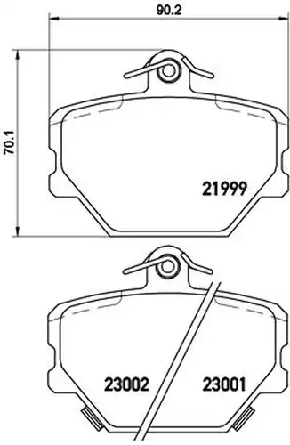 накладки BREMBO P 50 038