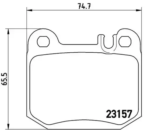 накладки BREMBO P 50 043