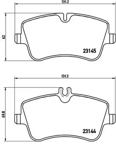 накладки BREMBO P 50 045