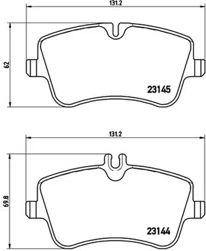 накладки BREMBO P 50 046