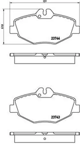 накладки BREMBO P 50 049