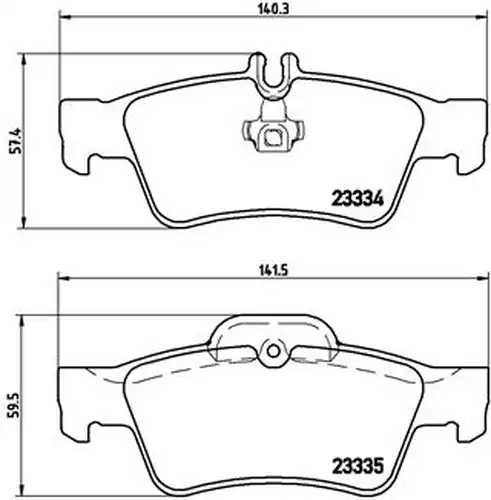 накладки BREMBO P 50 052