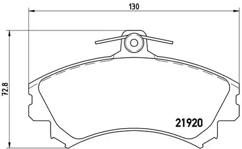 накладки BREMBO P 50 055