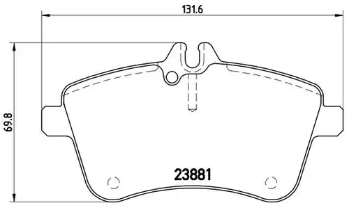 накладки BREMBO P 50 057