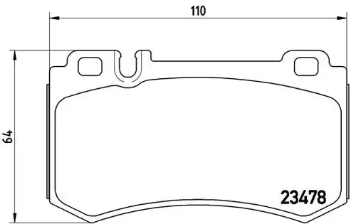 накладки BREMBO P 50 061