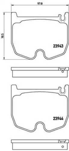 накладки BREMBO P 50 062