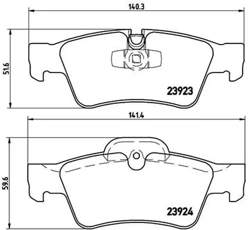 накладки BREMBO P 50 064