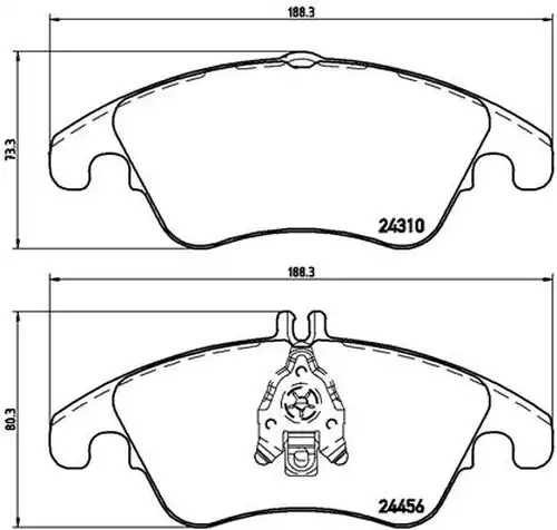 накладки BREMBO P 50 069