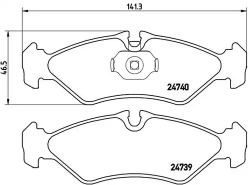 накладки BREMBO P 50 081