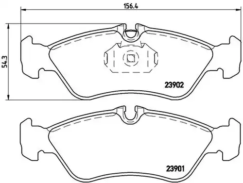 накладки BREMBO P 50 082