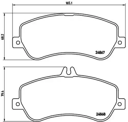 накладки BREMBO P 50 086