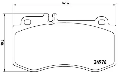 накладки BREMBO P 50 087